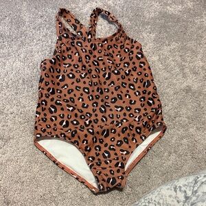 Carter's Brown and Black Leopard Swimsuit
